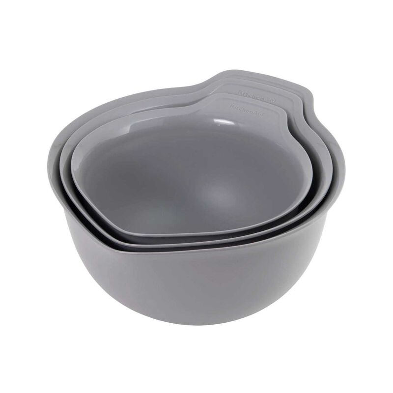 KitchenAid Mixing Bowls Set Of Three Charcoal Grey image number 0